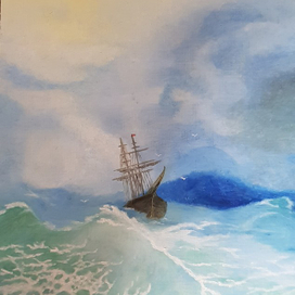 штормовое море