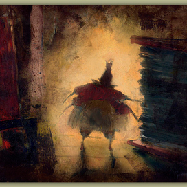 Эскиз к сказке  Г.-Х. Андерсена "Профессор и блоха", 2004 год.