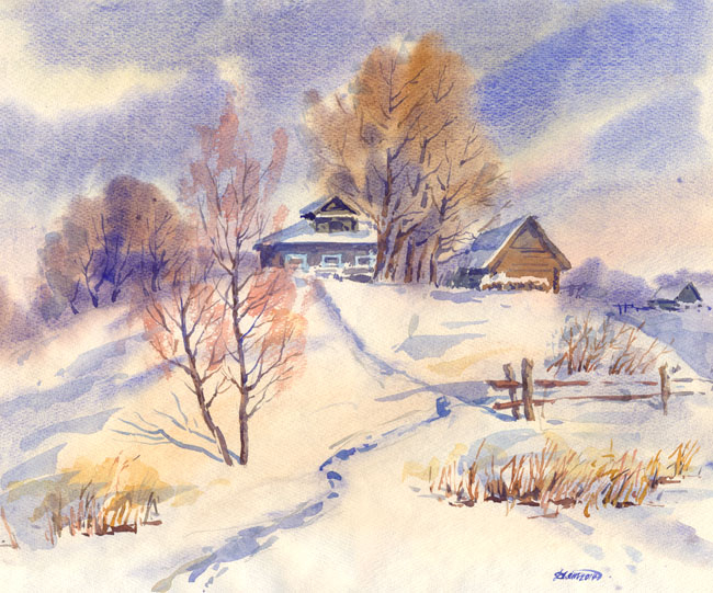 На пригорке