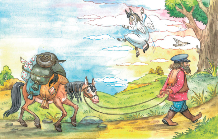 СКАЗКИ ЛЬВА ТОЛСТОГО. Осел и лошадь 