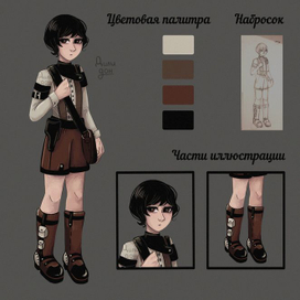 Персонаж - Маркл, для комикса "Мандаринка".