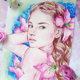 Акварельный портрет