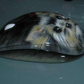 Мыш-йорк,в техники аэрография.