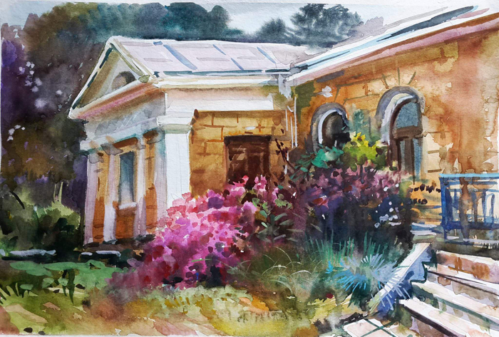 Домик с азалией.