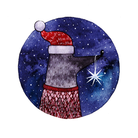 Новогодний волчонок 