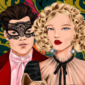 Иллюстрация для принта на одежду