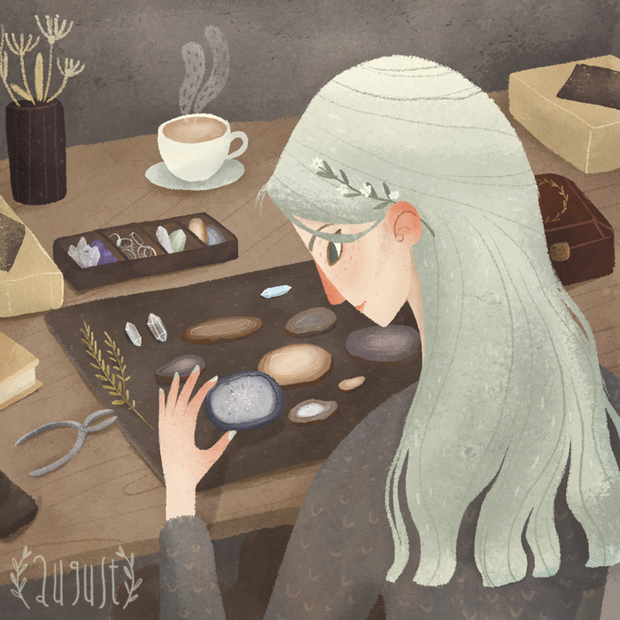 дама с камнями