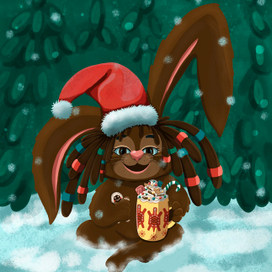 Шоколадный Новогодний Заяу