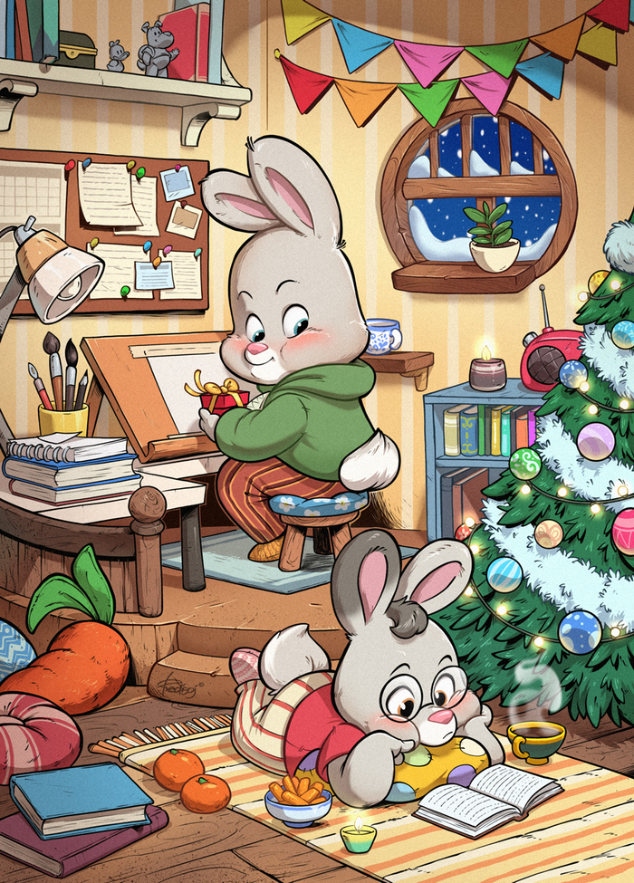 Новогодняя открытка 2023