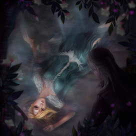 Девушка в воде, иллюстрация к истории