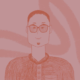 Иллюстрация про типы лица и формы очков для Joom.com