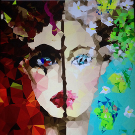 Иллюстрация в стиле LOW-POLY