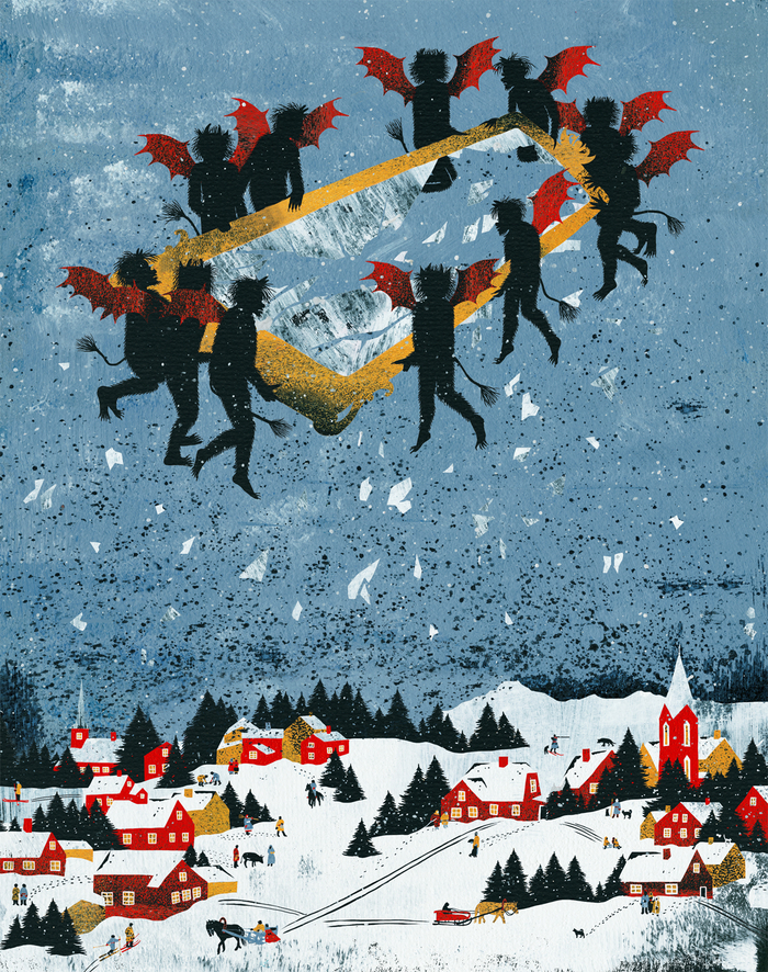 Иллюстрация - 18 к сказке Х.К. Андерсена "Снежная королева"