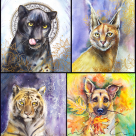 портреты животных