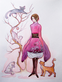 Ноябрь и четыре кошки