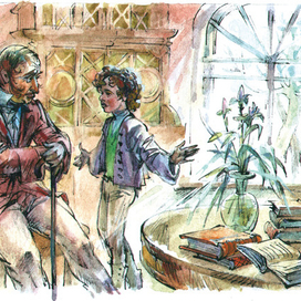 Саша и Василий Львович Пушкины