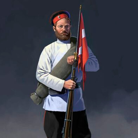 Cолдат Л.Г. Преображенского полка, 1880-90гг.