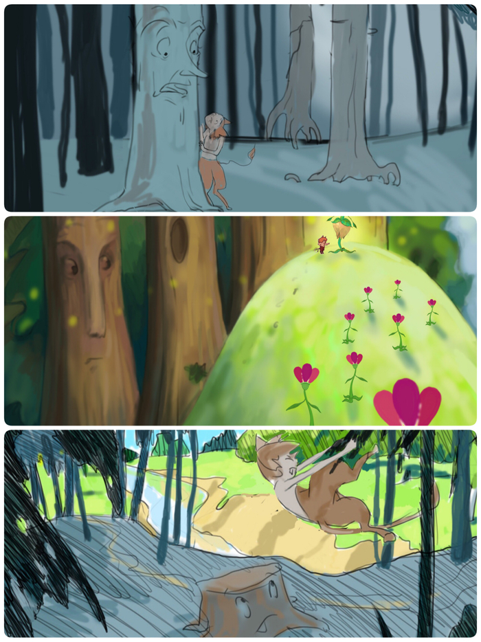 Зооморфик концепт раскадровка