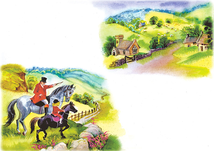 Прогулка на лошадях Лорда Фаунлероя со старым графом