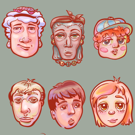 Персонажи. Разные типажи