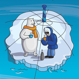 На Северном полюсе