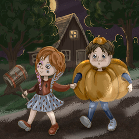 Иллюстрация на Хэллоуин