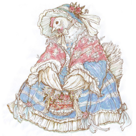 винтажная курочка 