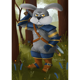 Кролик-ведьмак из школы Волка