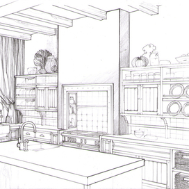 Эскиз кухни
