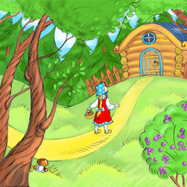 Иллюстрация к сказке "Три медведя" (для проекта Порт Сказок​)