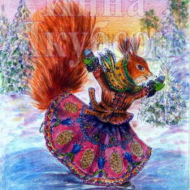 Зимняя белка🐿️