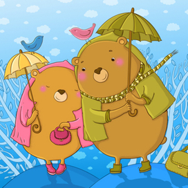 Открытка. После дождя