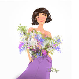 Девушка с сиренью 