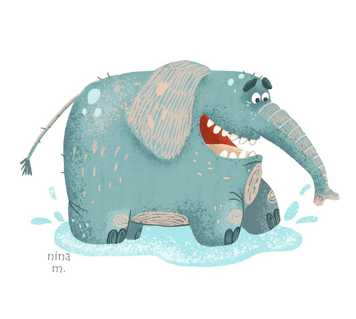 Веселый слон