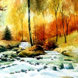 ,,Янтарная осень,,(тест бумаги)