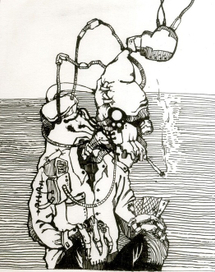 Робот с папироской