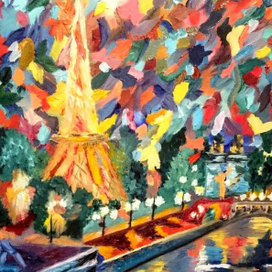 Париж в огнях