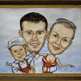 семейный шарж