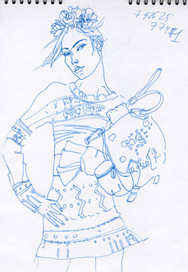 Spring girl short skirt