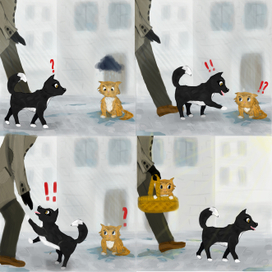 Иллюстрация к детской книге.