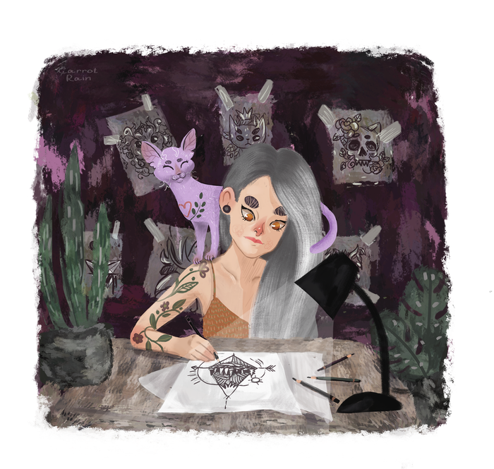 прилежная тату-мастер