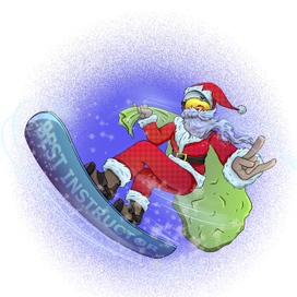 Дед Мороз- сноубордист 😎