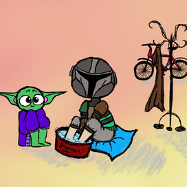 Мандалорец и Грогу