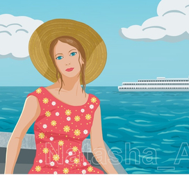 Девушка и море