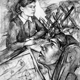 Иллюстрация к повести Бориса Васильева "Завтра была война"