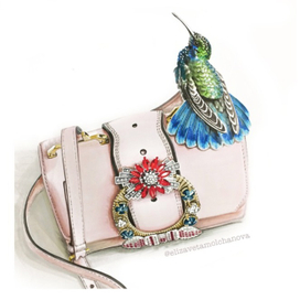 коллибри на сумке MiuMiu