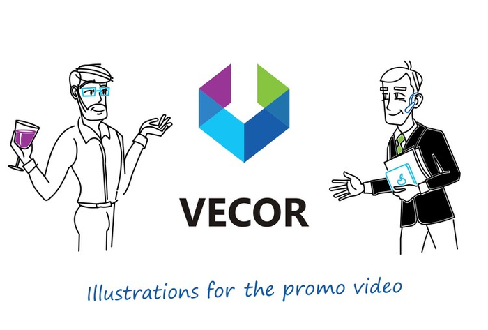 VECOR. Иллюстрации для рекламного видео-ролика