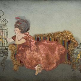 дама с птичками