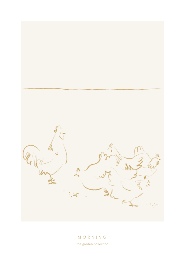 Morning in the garden🐓