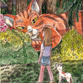 Дикий рыжий дух леса